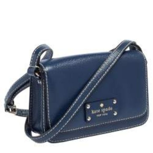 kate spade Handbags - Kate Spade Blue Flap Crossbody bag.